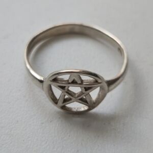 🐦‍🔥HOLD🐦‍🔥 Sterling Pentagram Ring